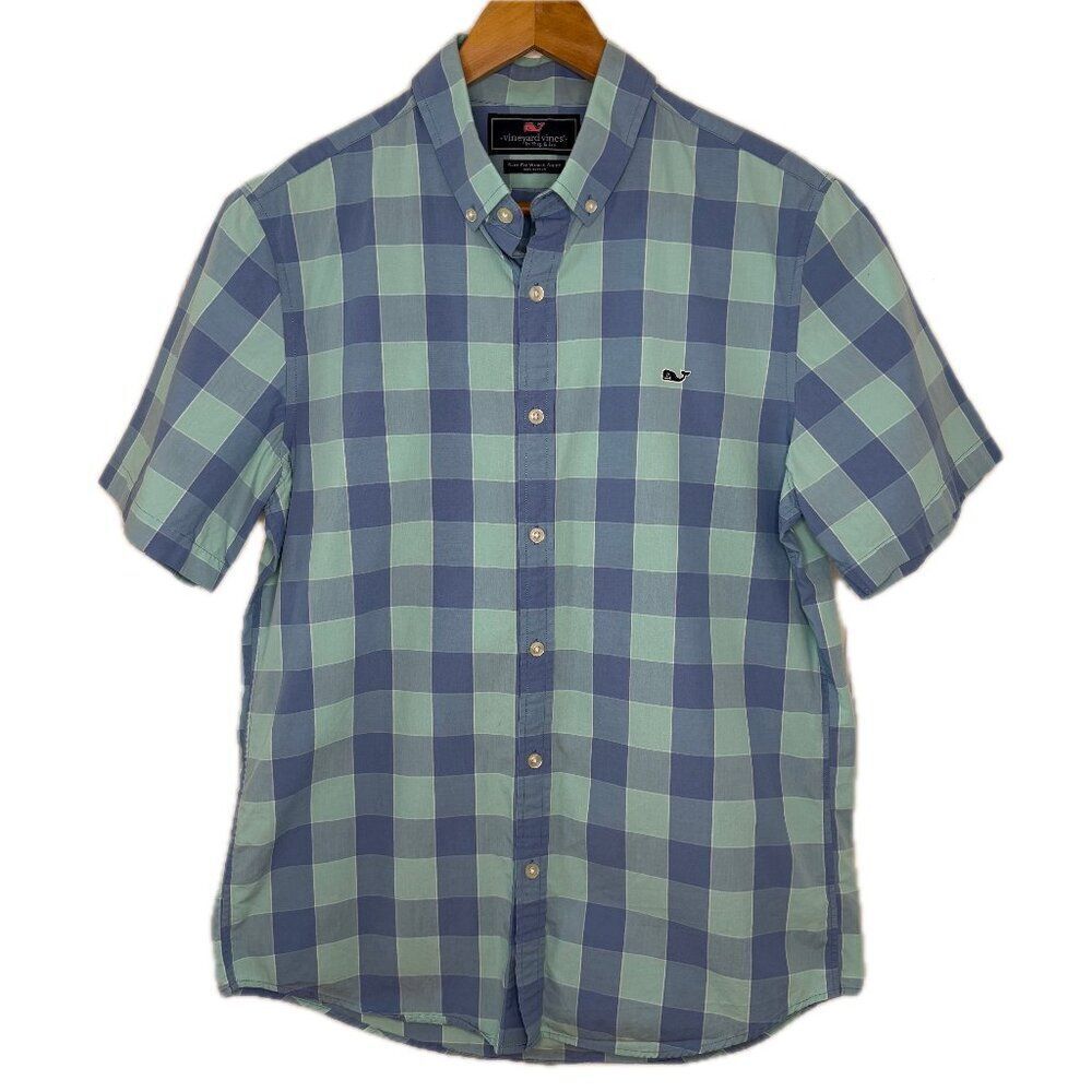 Vineyard Vines Slim Fit Whale Button Down Shirt Size Medium